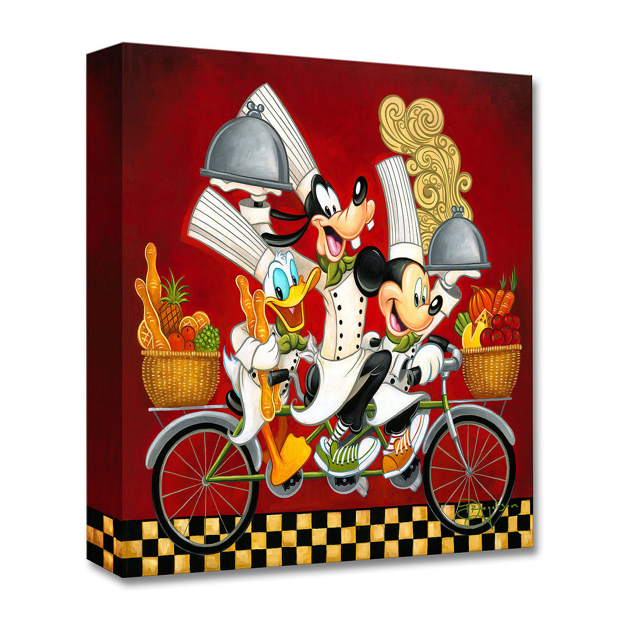 Wheeling With Flavor -  Disney Treasure On Canvas